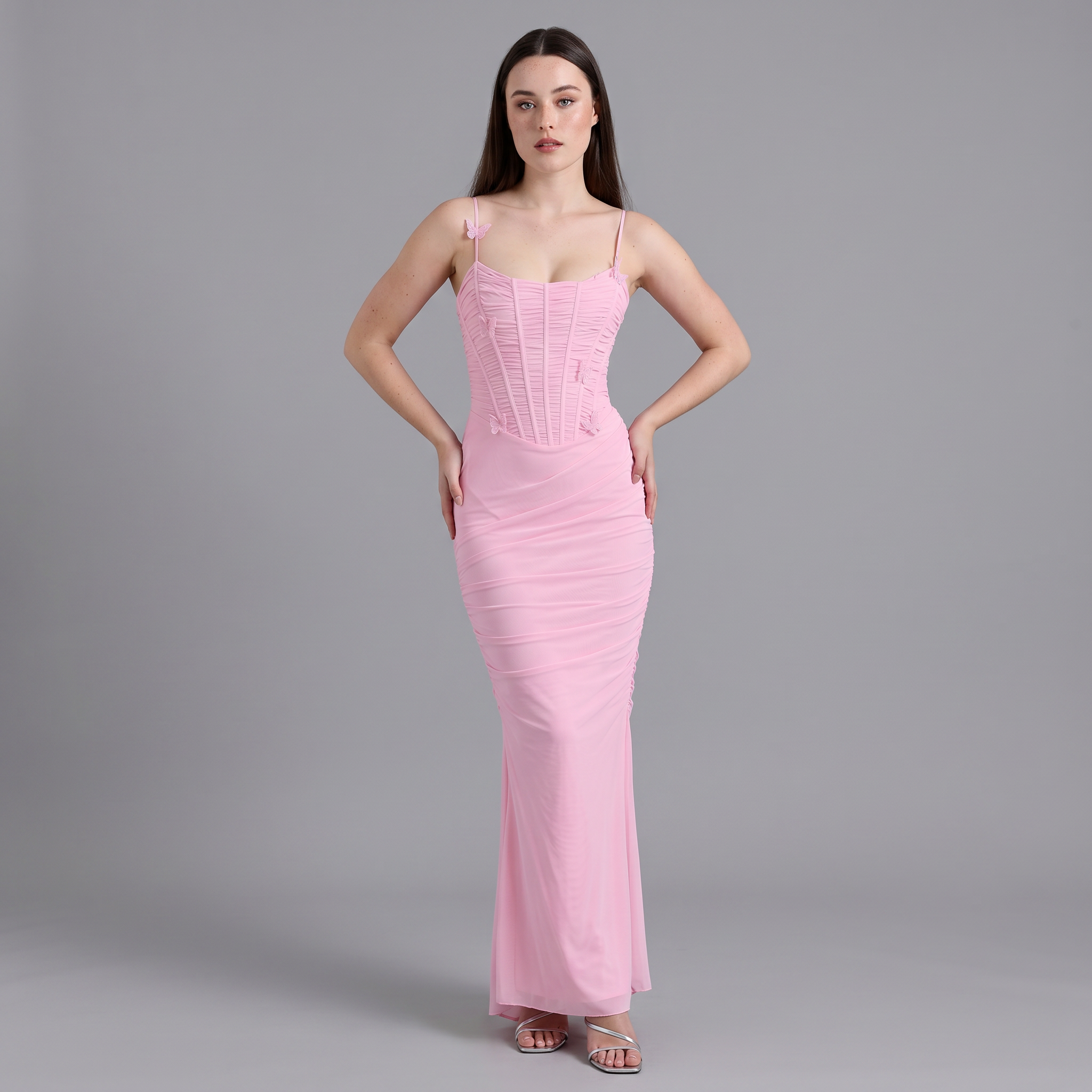 Spaghetti Strap Mermaid Mini Dress