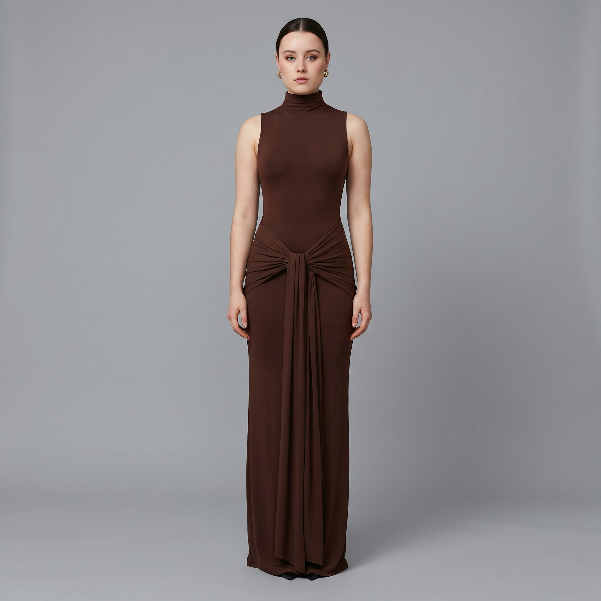 Wrap Floor-Length Dress