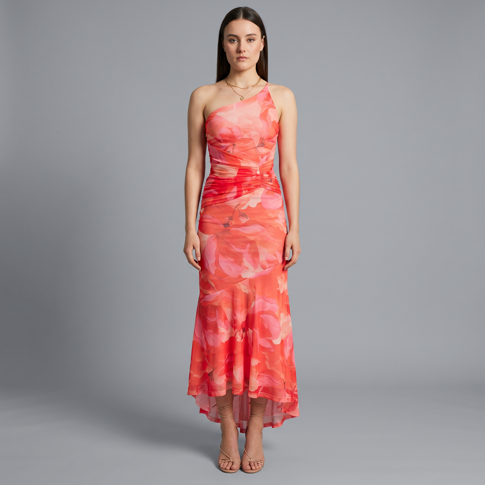 Floral A-Line Maxi Dress