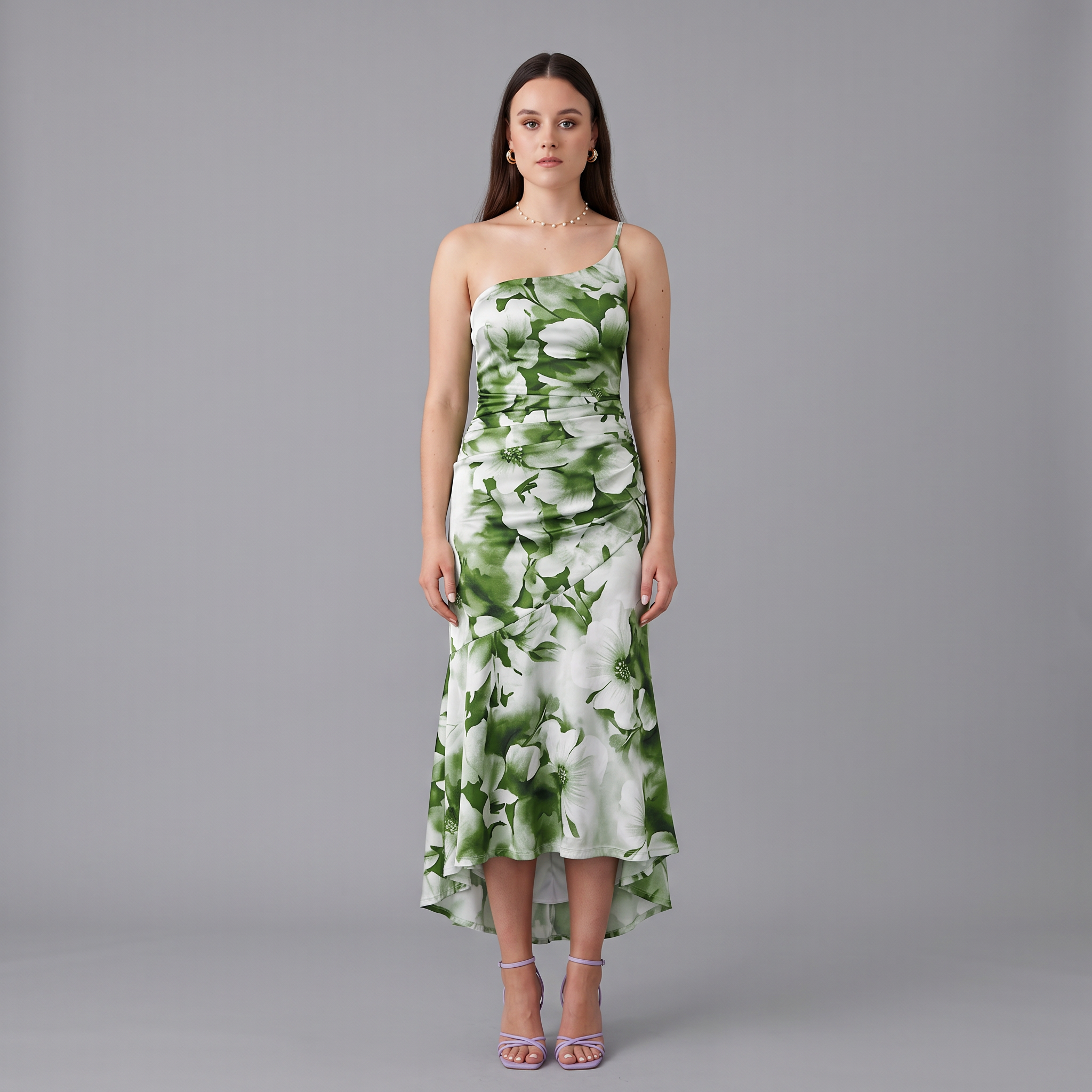 Floral A-Line Maxi Dress