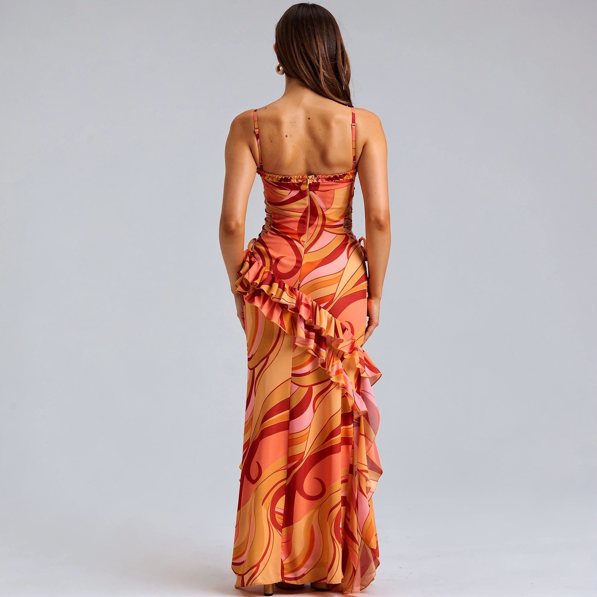 Strapless Bodycon Floor-Length Dress