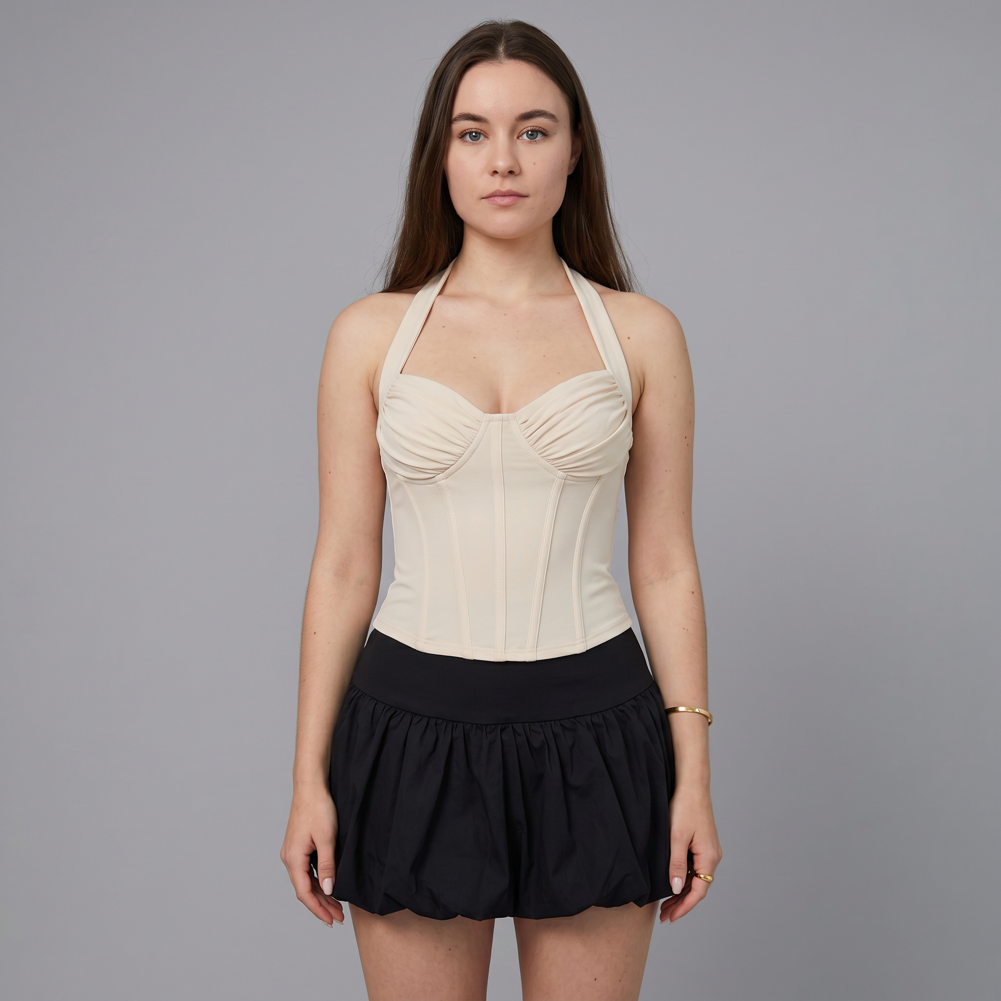 Halter Camisole Slim Crop Corset