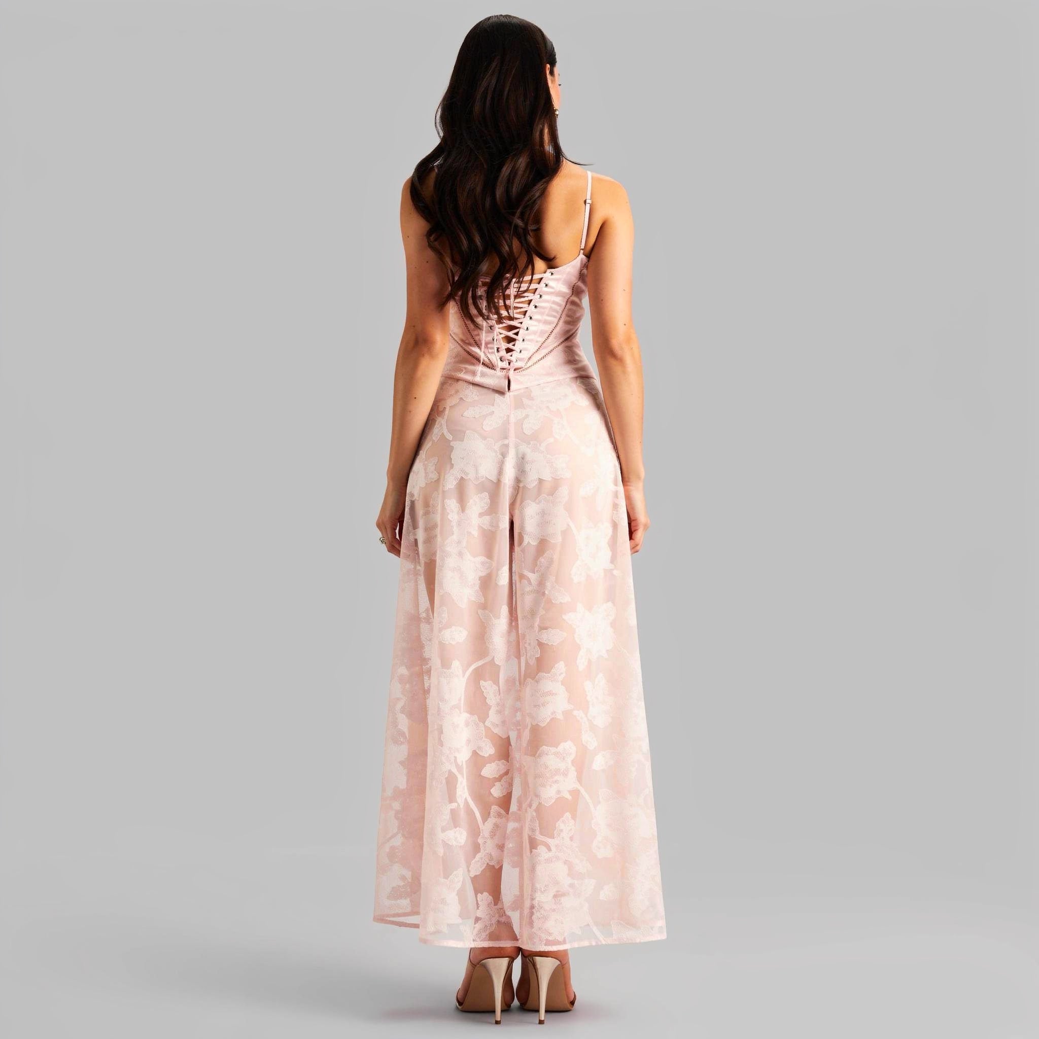 Printed Square Neck A-Line Maxi Dress