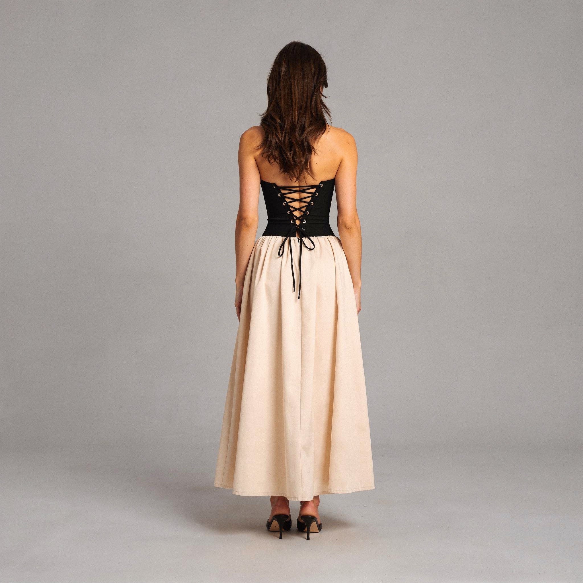 Strapless Midi Dress