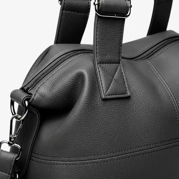 Vegan Leather Large Satchel Bag