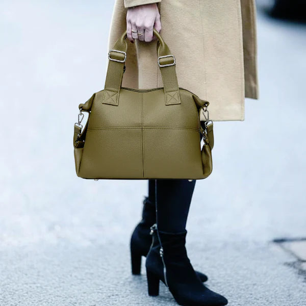 Vegan Leather Large Satchel Bag