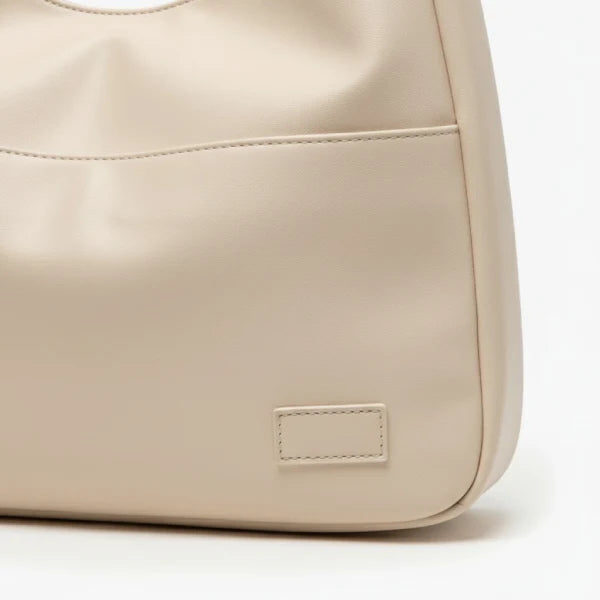 Vegan Leather Large Shoulder Bag