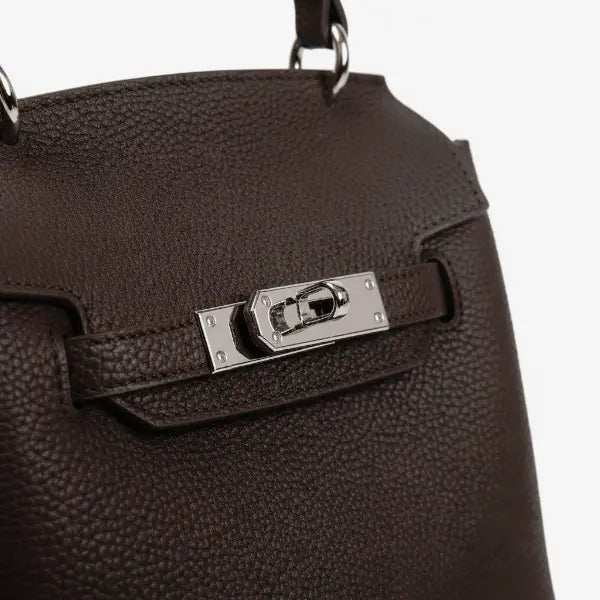 Genuine Leather Mini Satchel Bag