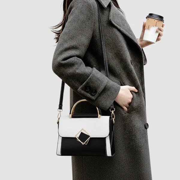 Vegan Leather Mini Satchel Bag
