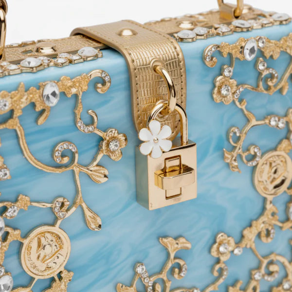 Rhinestone Crystal-Embellished Evening Clutch