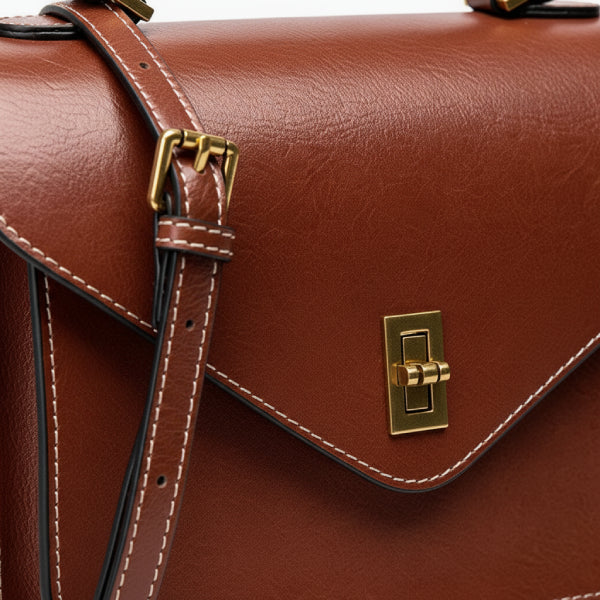 Genuine Leather Satchel Bag