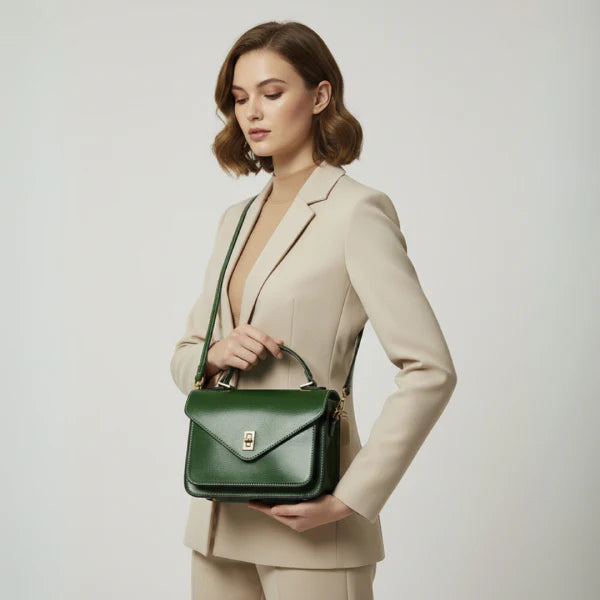 Genuine Leather Satchel Bag