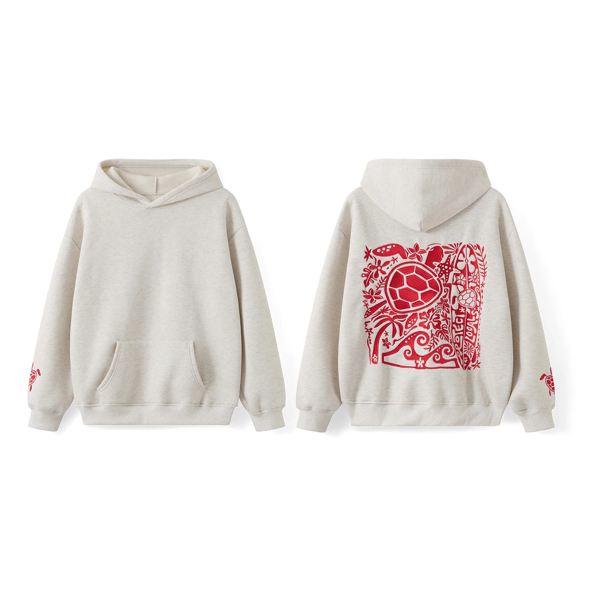 Embroidered Turtle Hoodie