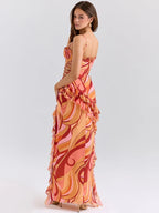 Strapless Bodycon Floor-Length Dress