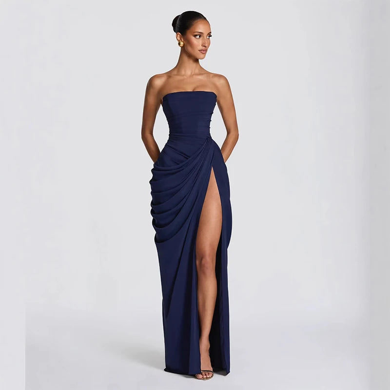 Ruched Slash Neck Bodycon Dress