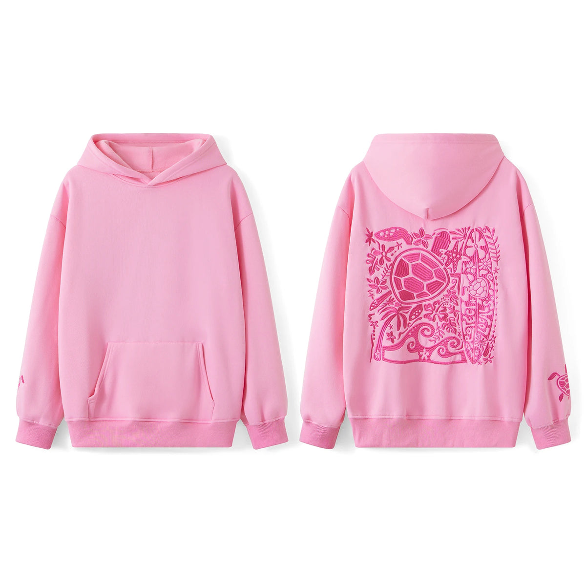 Embroidered Turtle Hoodie