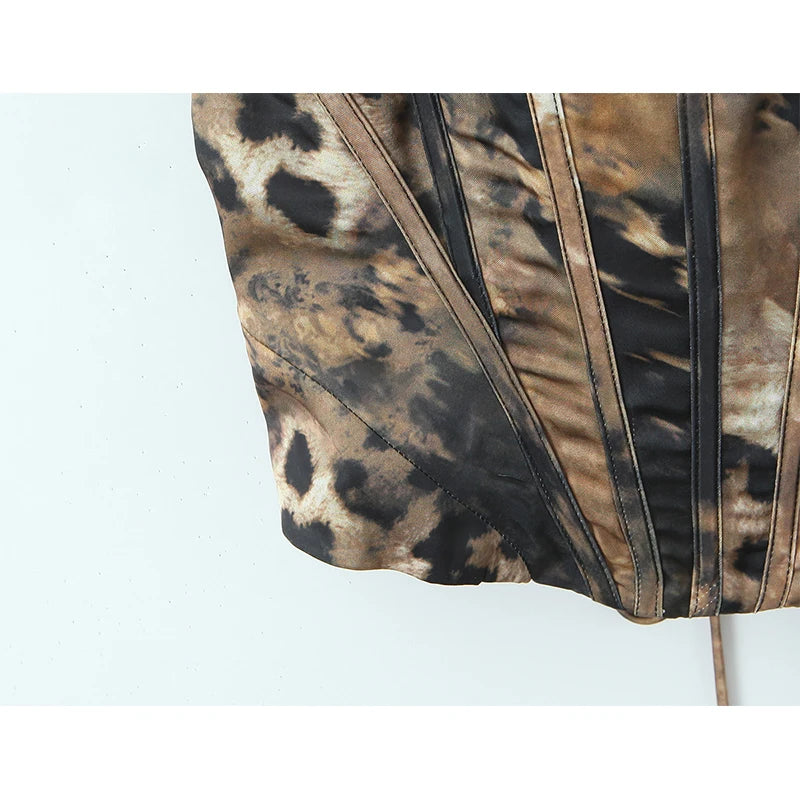 Leopard Print Corset Women's Corset Top