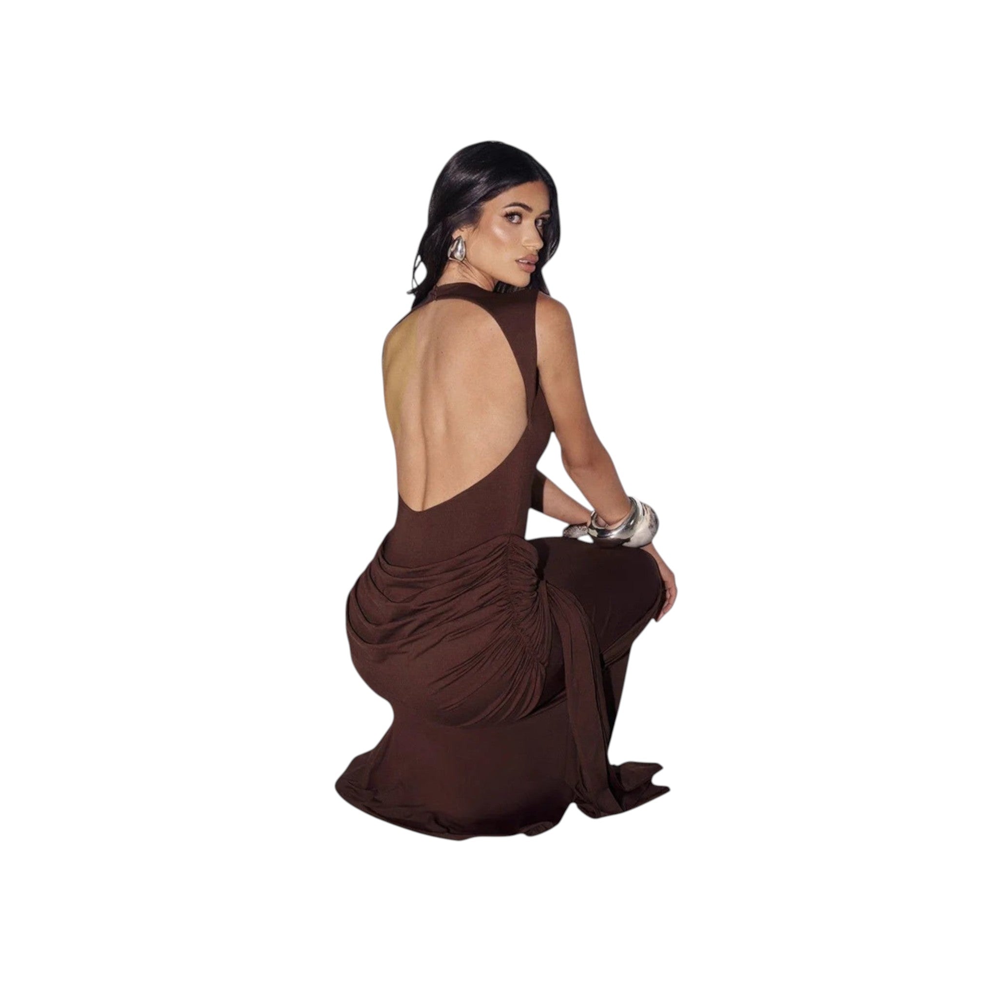 Lace A-Line Floor-Length Dress