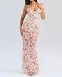 Aurora Veil – Backless Ankle-Length Sheath Dress