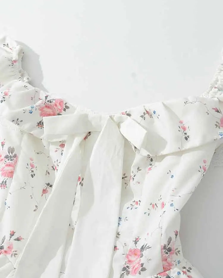 Bloom Bow Mini Dress