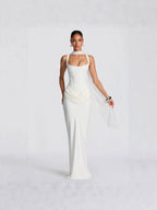 Solid Bodycon Ankle-Length Dress