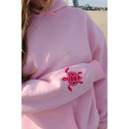 Embroidered Turtle Hoodie