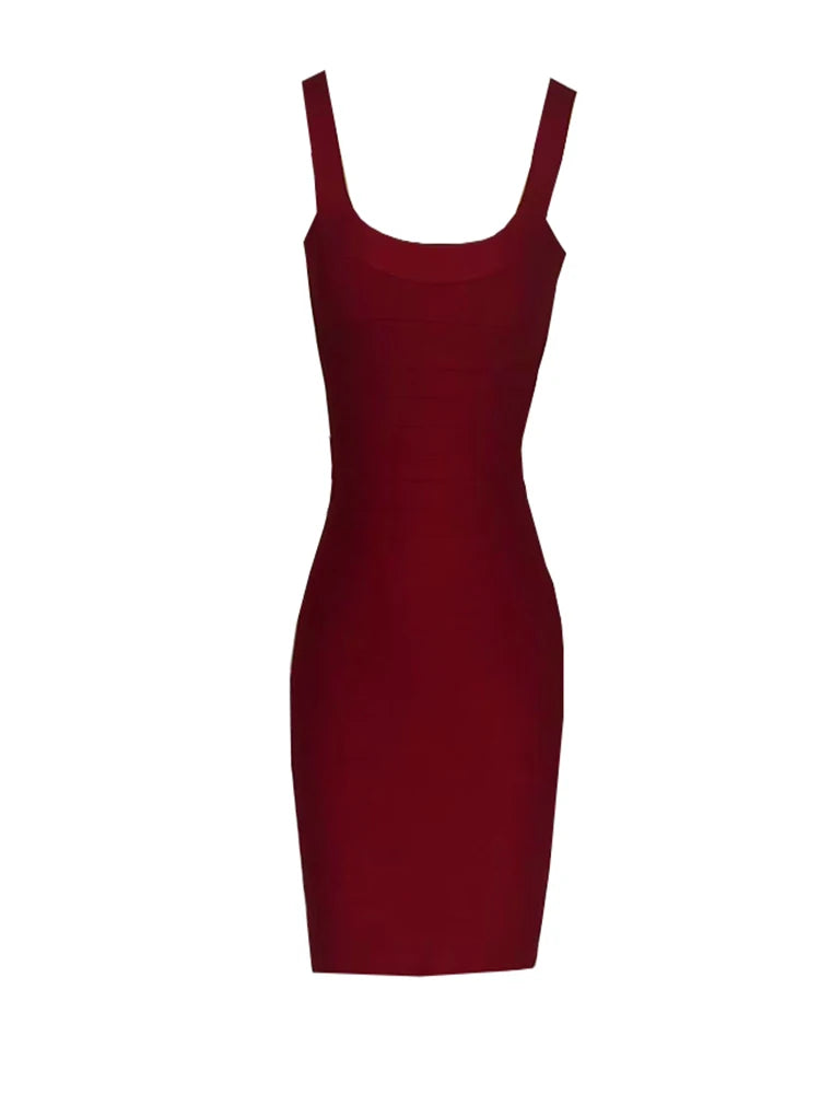 Bandage Spaghetti Strap Bodycon Mini Dress