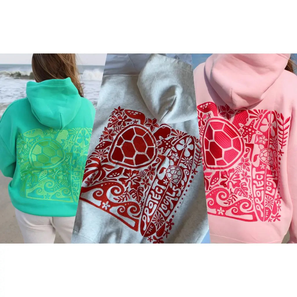 Embroidered Turtle Hoodie