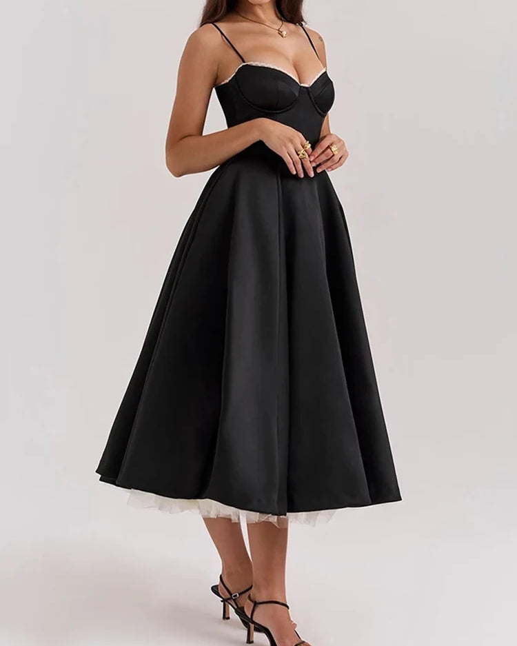 Élora Backless Midi Dress