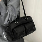 PU Leather Large Shoulder Bag