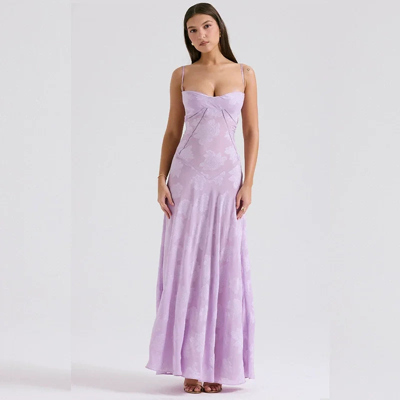 Roselina Printed Maxi Dress