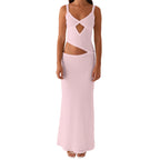 Velvet Square Neck Column Midi Dress
