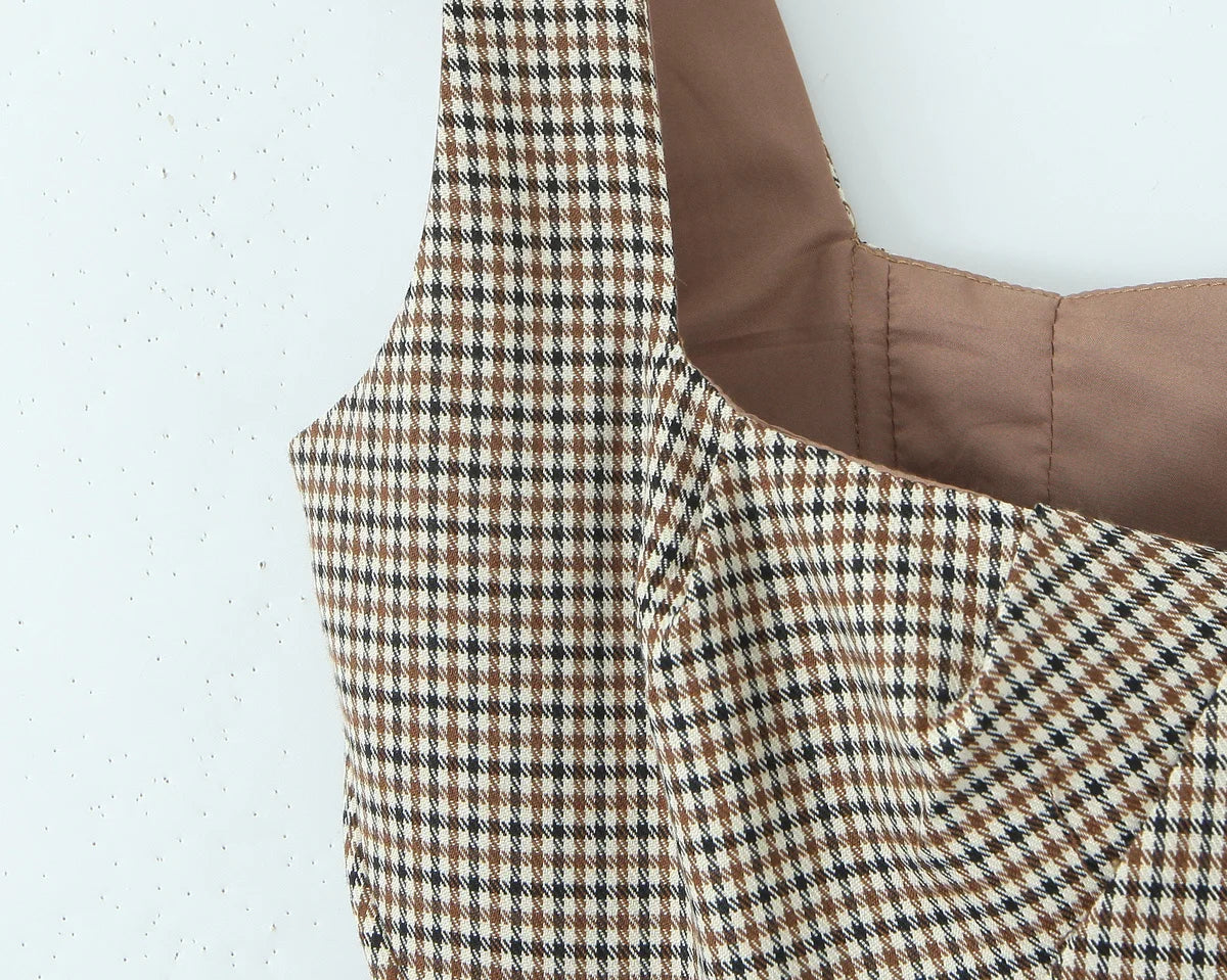 Plaid Reverie Top