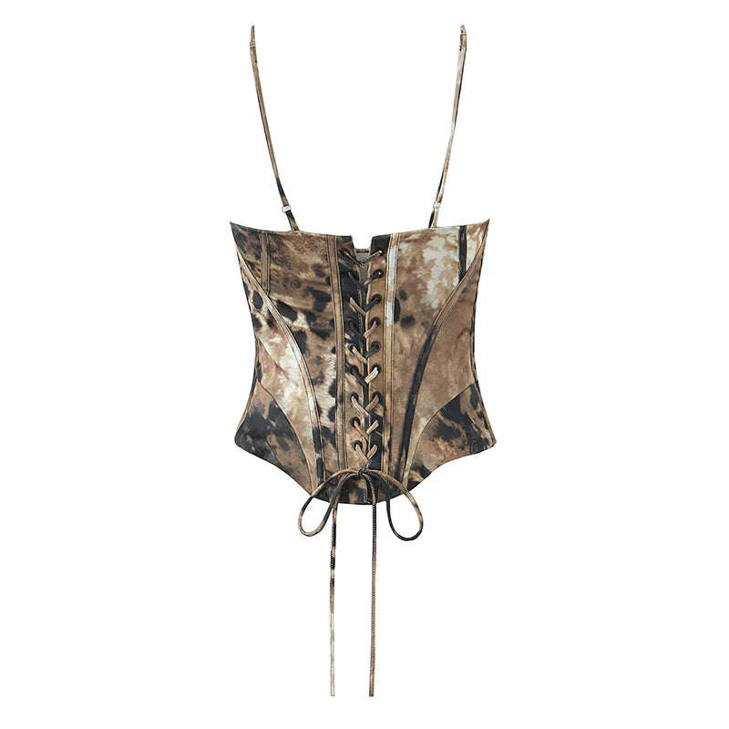 Leopard Print Corset Women's Corset Top