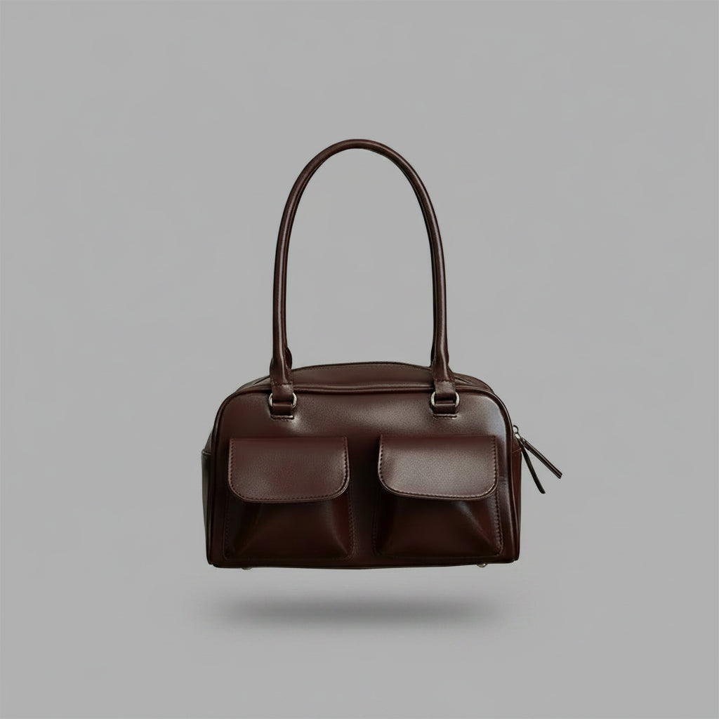 PU Leather Large Shoulder Bag