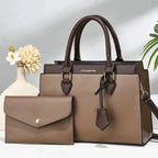 Patchwork PU Leather Tote Bag