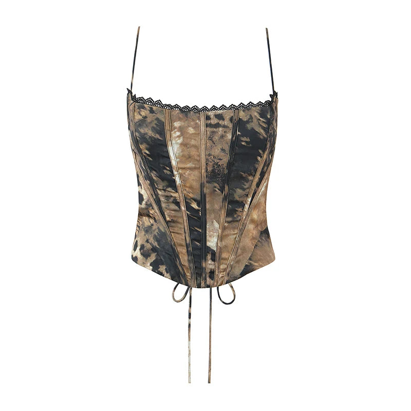 Leopard Print Corset Women's Corset Top