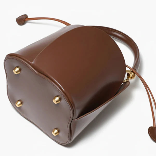 Vegan Leather Mini Bucket Bag