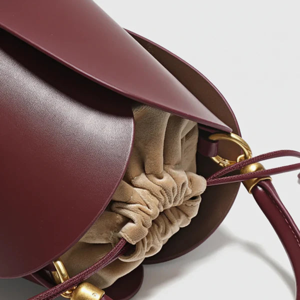 Vegan Leather Mini Bucket Bag