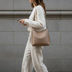 Vegan Leather Bucket Bag