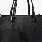 Patchwork Vegan Leather Large Tote Bag
