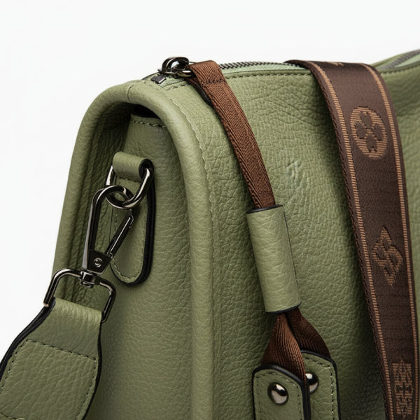 Vegan Leather Crossbody Bag