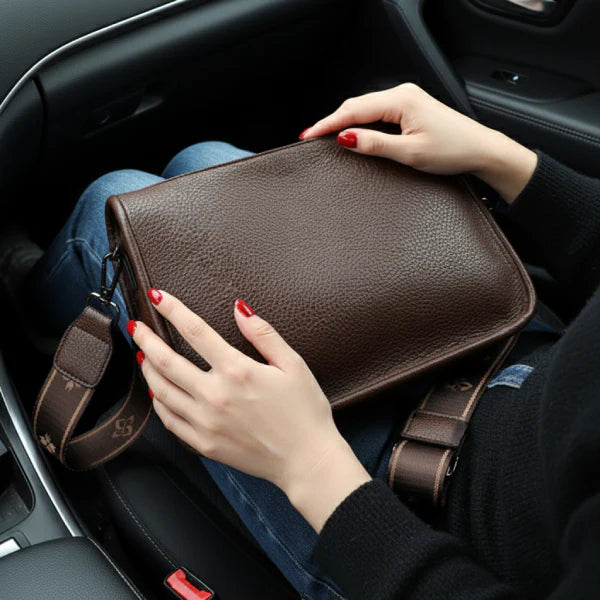 Vegan Leather Crossbody Bag