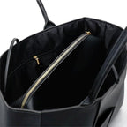 Woven Genuine Leather Large Tote Bag