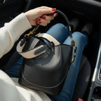 Vegan Leather Mini Bucket Bag
