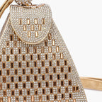 Rhinestone Crystal-Embellished Mini Evening Clutch