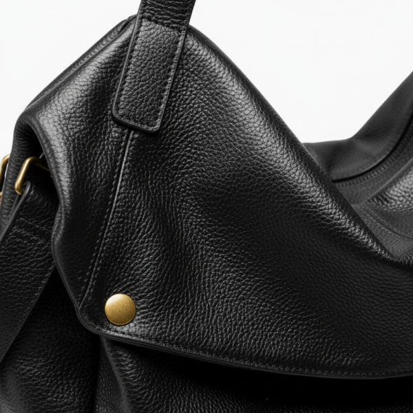 Genuine Leather Large Shoulder Bag