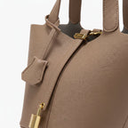 Genuine Leather Mini Bucket Bag