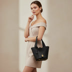 Genuine Leather Mini Bucket Bag