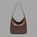 Vegan Leather Large Shoulder Bag